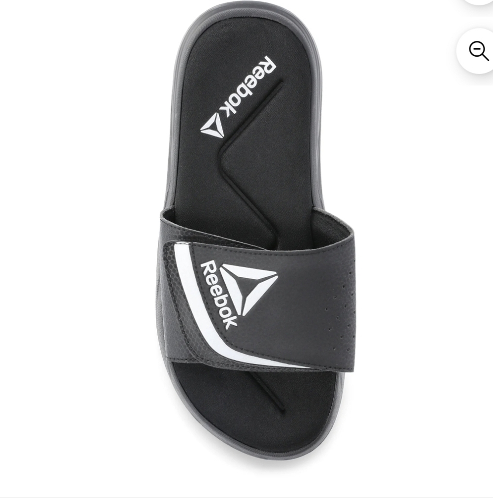Reebok Black Delta Flow Slide Sandals - 8